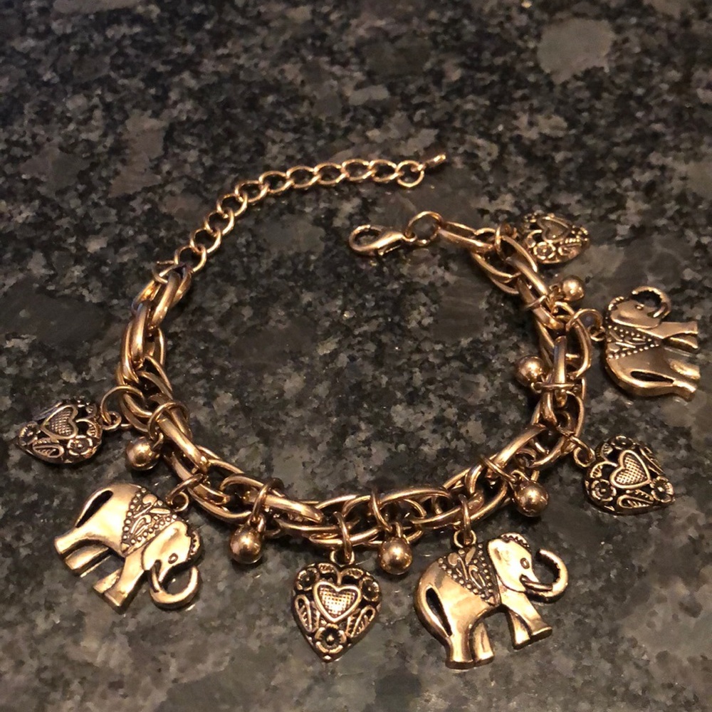 Elephants & Hearts Bracelet